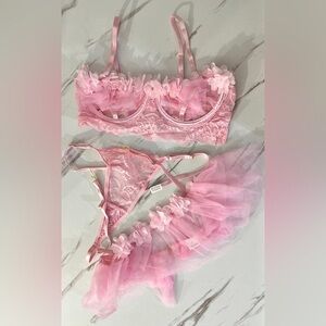 Pink lingerie